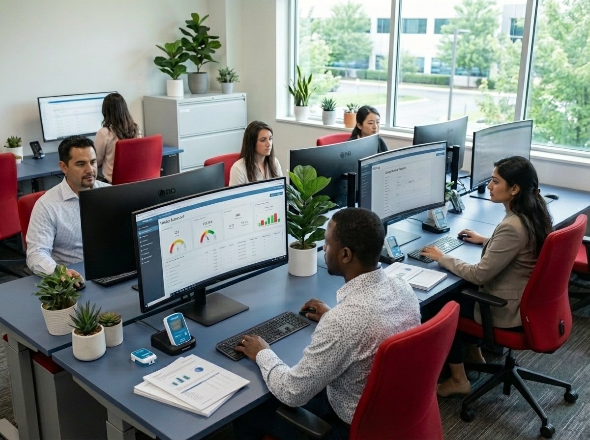 Quality management office with vendor scorecards and CAPA tracking