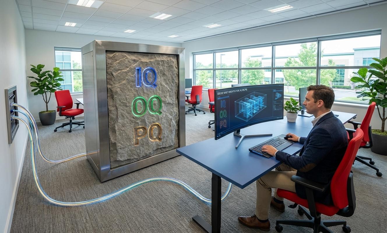 WORM vault visualization showing immutable storage concept